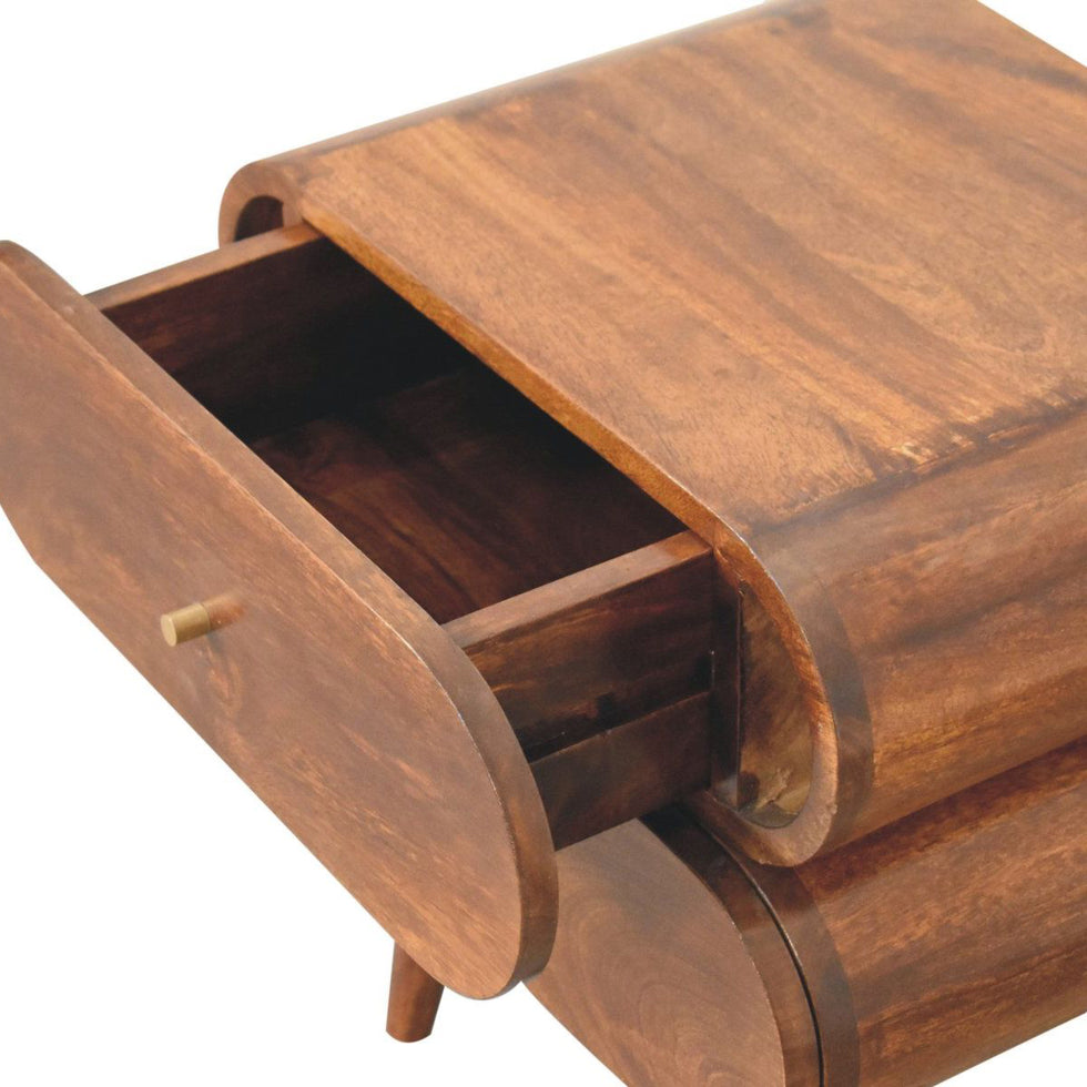 Artisan - Bubble Chestnut Bedside