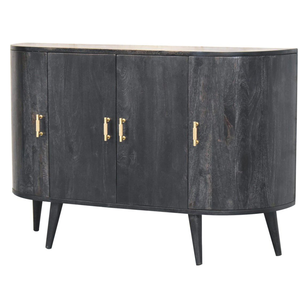 Artisan - Ash Black T-Bar Quad Cabinet