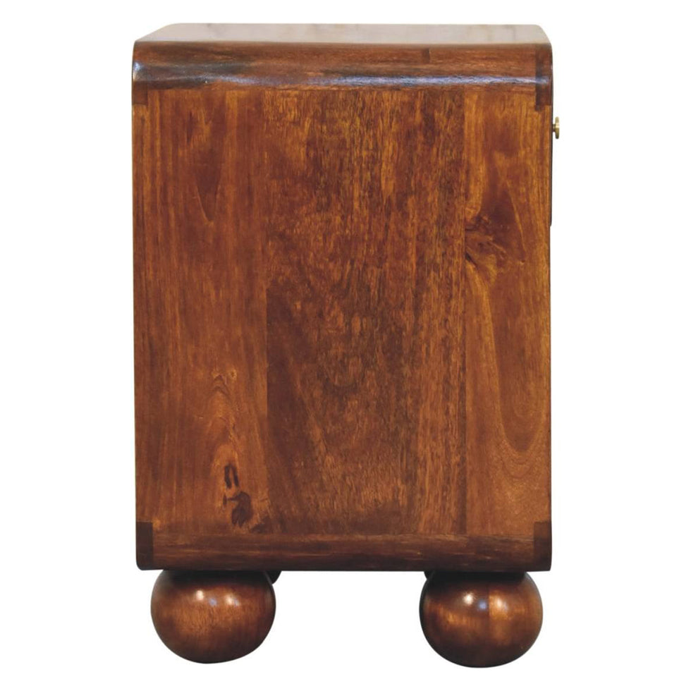 Artisan - Chestnut Open Woven Bedside