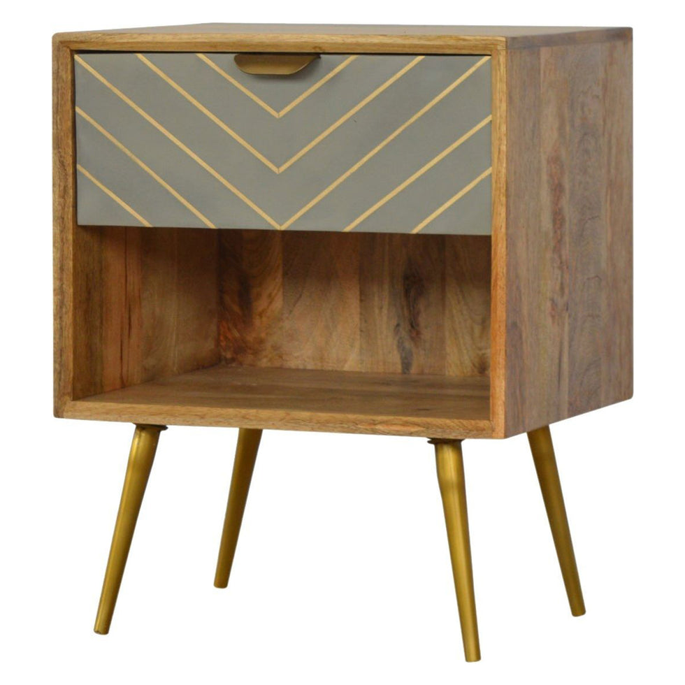Artisan - Chestnut Open Woven Bedside
