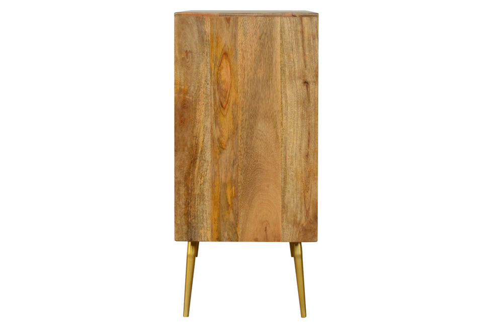 Artisan - Inlay Chest in Sleek Cement Brass