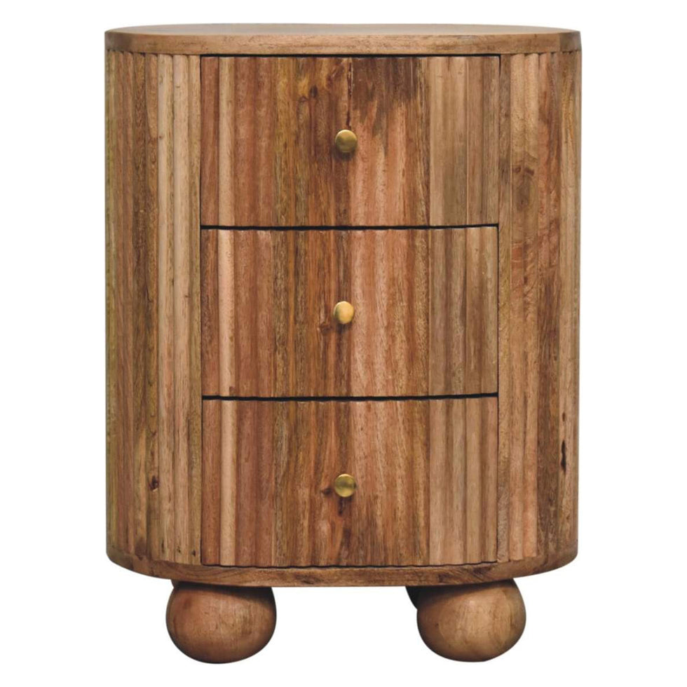 Artisan - Soba Ball 3 Drawer Bedside