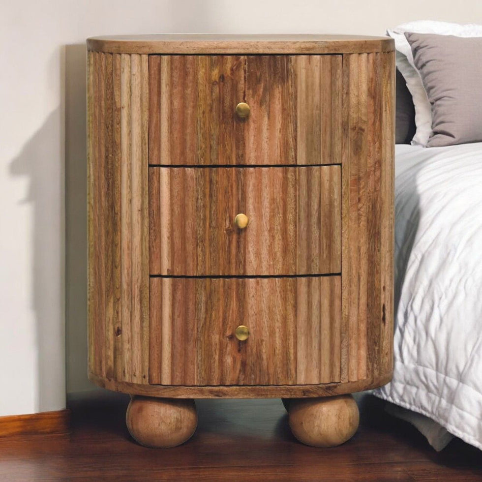 Artisan - Soba Ball 3 Drawer Bedside