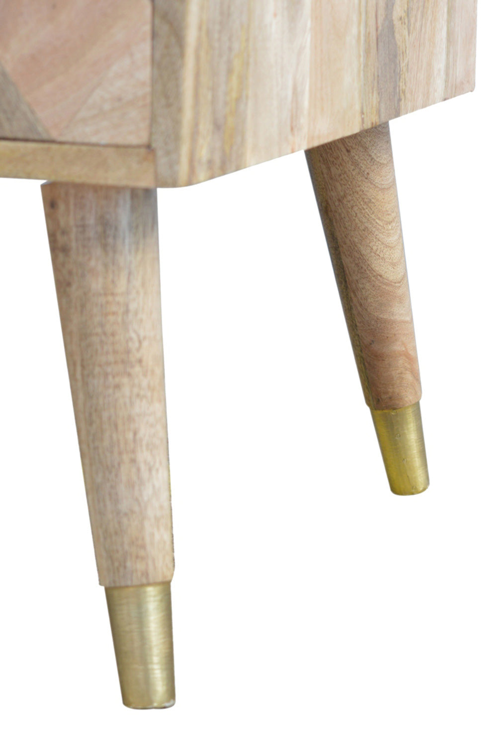 Artisan - Oak-ish Brass Inlay Coffee Table