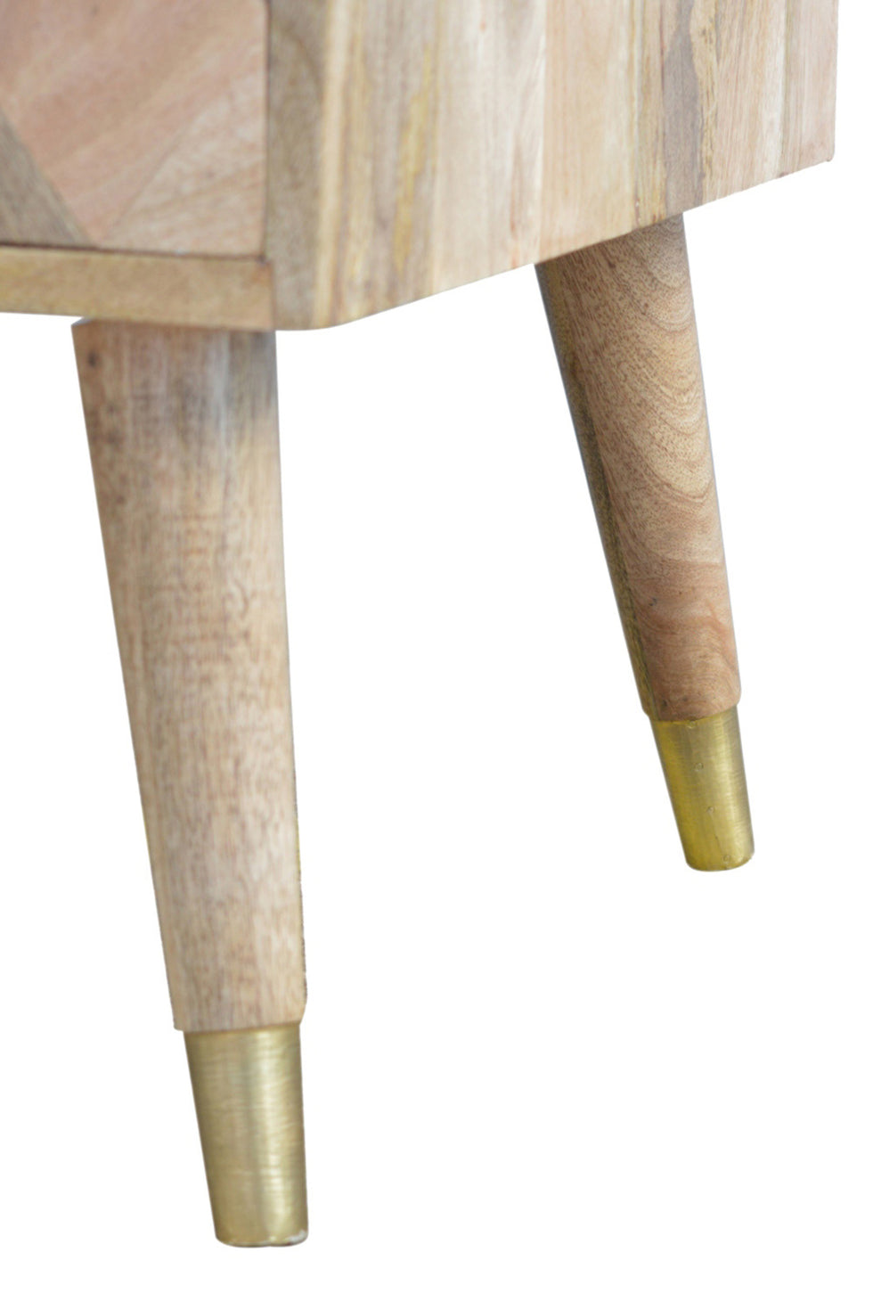 Artisan - Oak-ish Brass Inlay Coffee Table