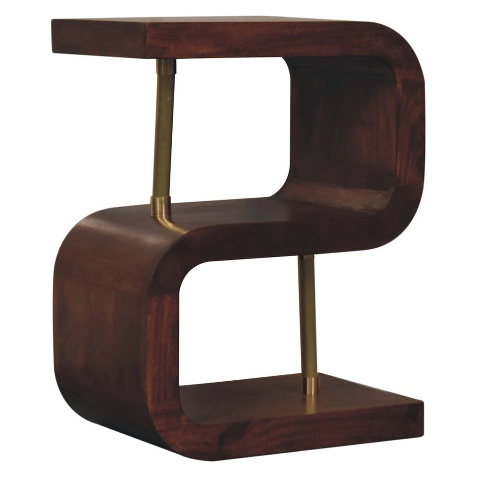 Artisan - S-Curve Brass Bedside