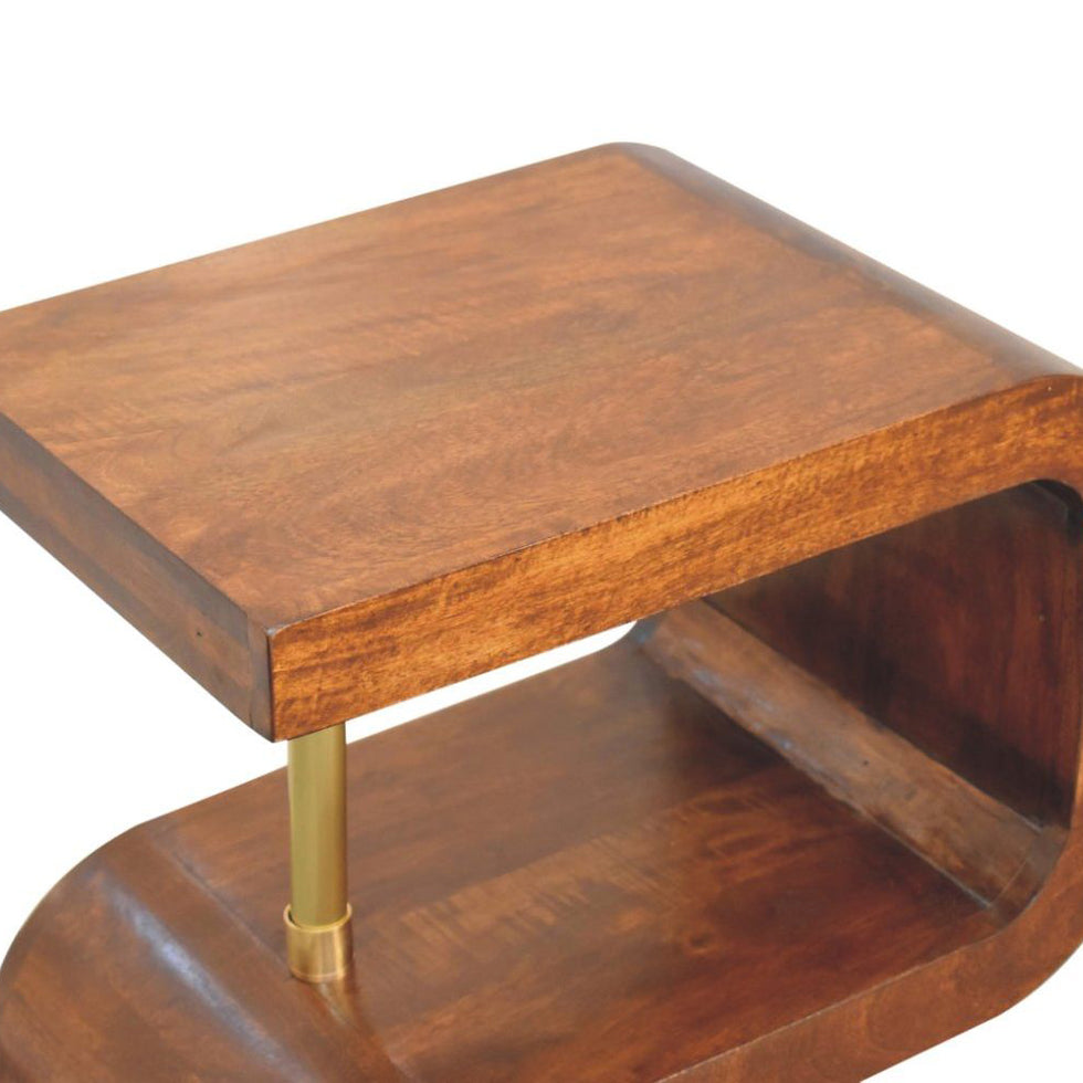 Artisan - S-Curve Brass Bedside