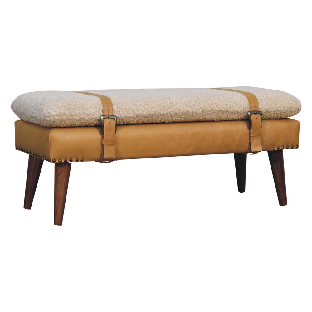 Artisan - Boucle X Leather Bench