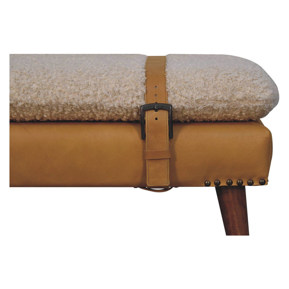 Artisan - Boucle X Leather Bench