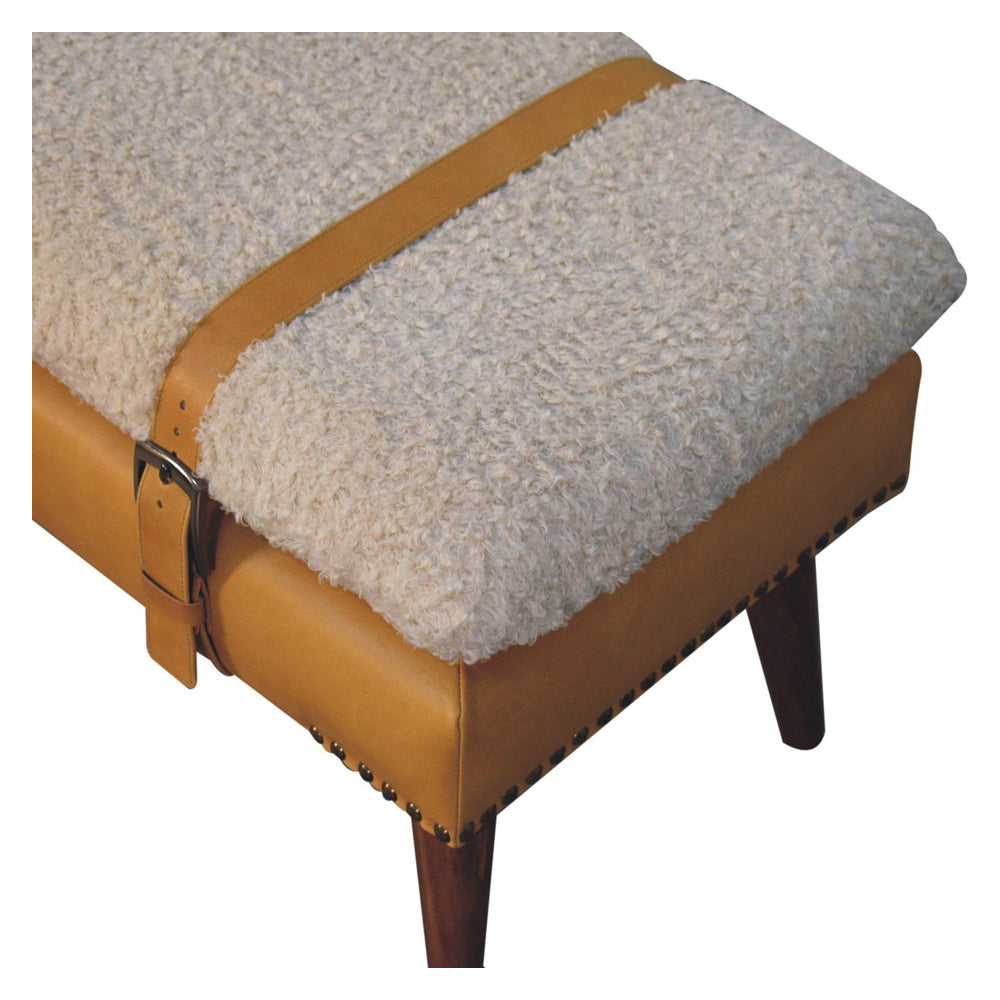 Artisan - Boucle X Leather Bench