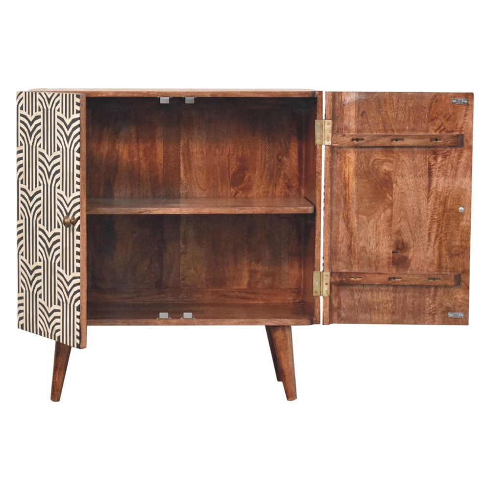Artisan - Honey Caramel Edessa Bone Inlay Cabinet