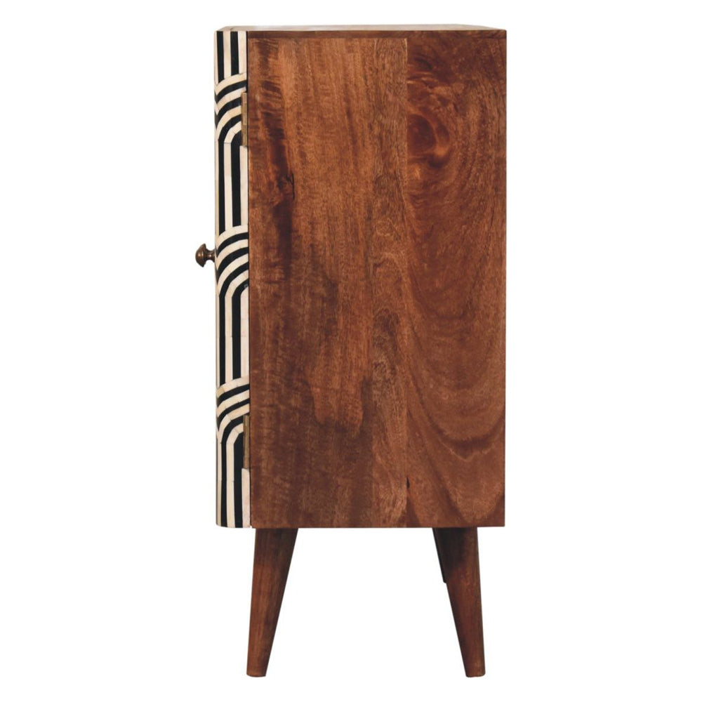 Artisan - Honey Caramel Edessa Bone Inlay Cabinet
