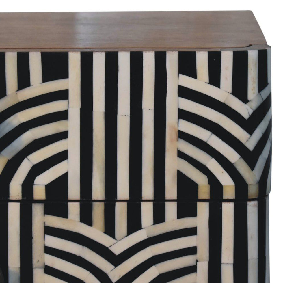 Artisan - Honey Caramel Edessa Bone Inlay Bedside