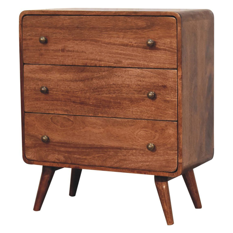 Artisan - Curved Honey Caramel Chest