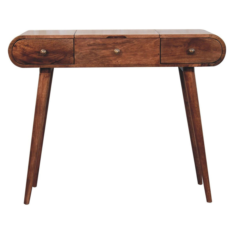 Artisan - Honey Caramel Round Dressing Table