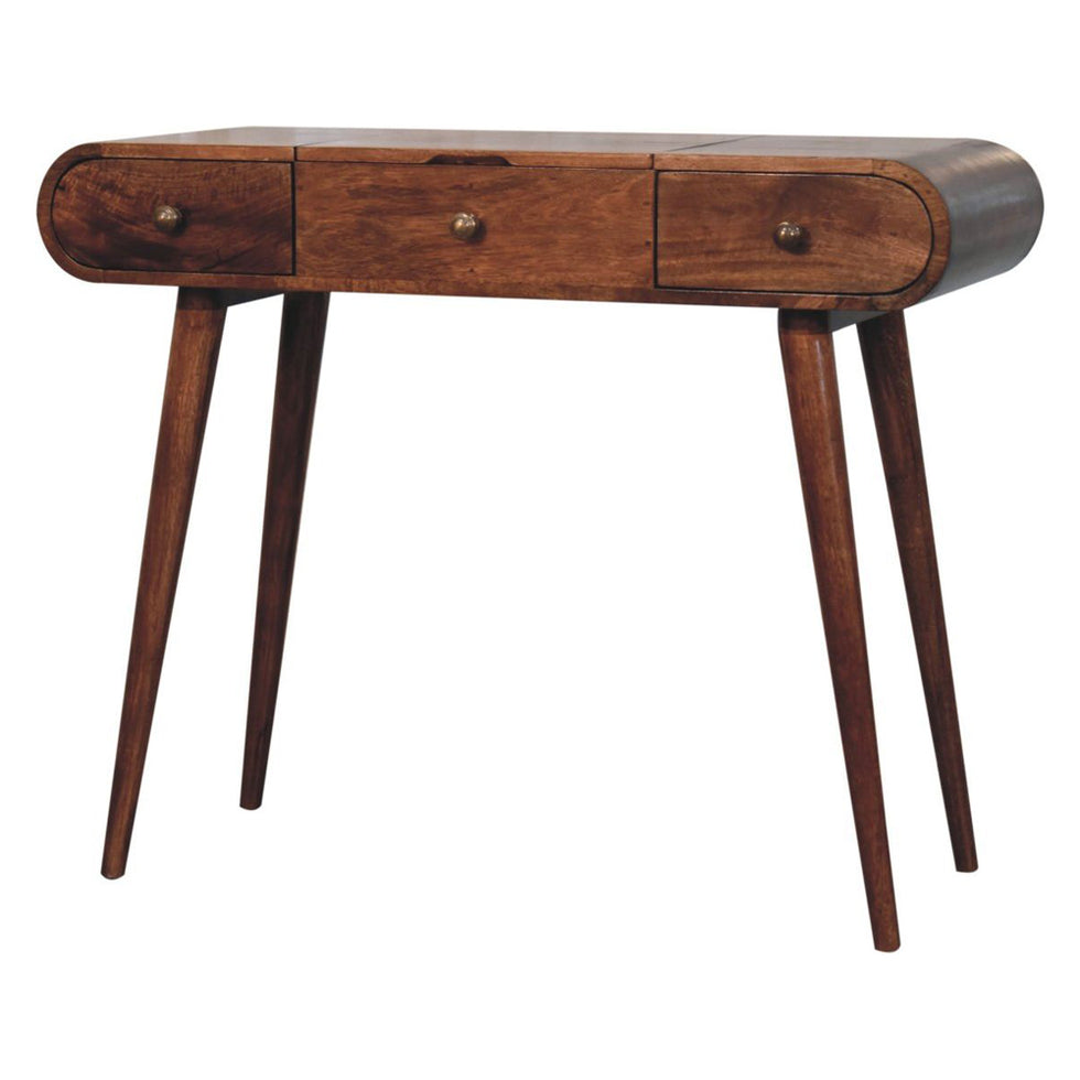 Artisan - Honey Caramel Round Dressing Table