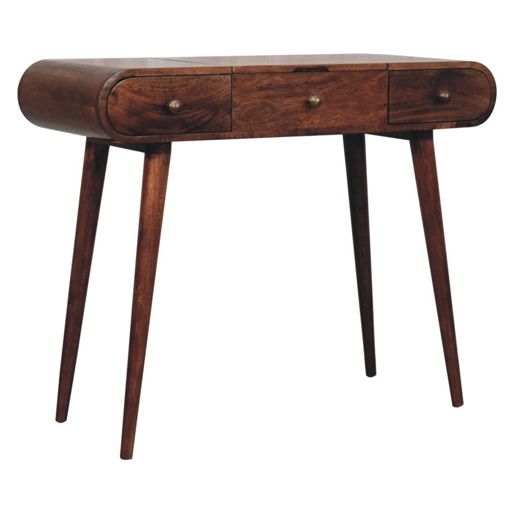 Artisan - Honey Caramel Round Dressing Table