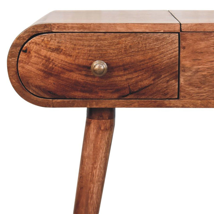 Artisan - Honey Caramel Round Dressing Table