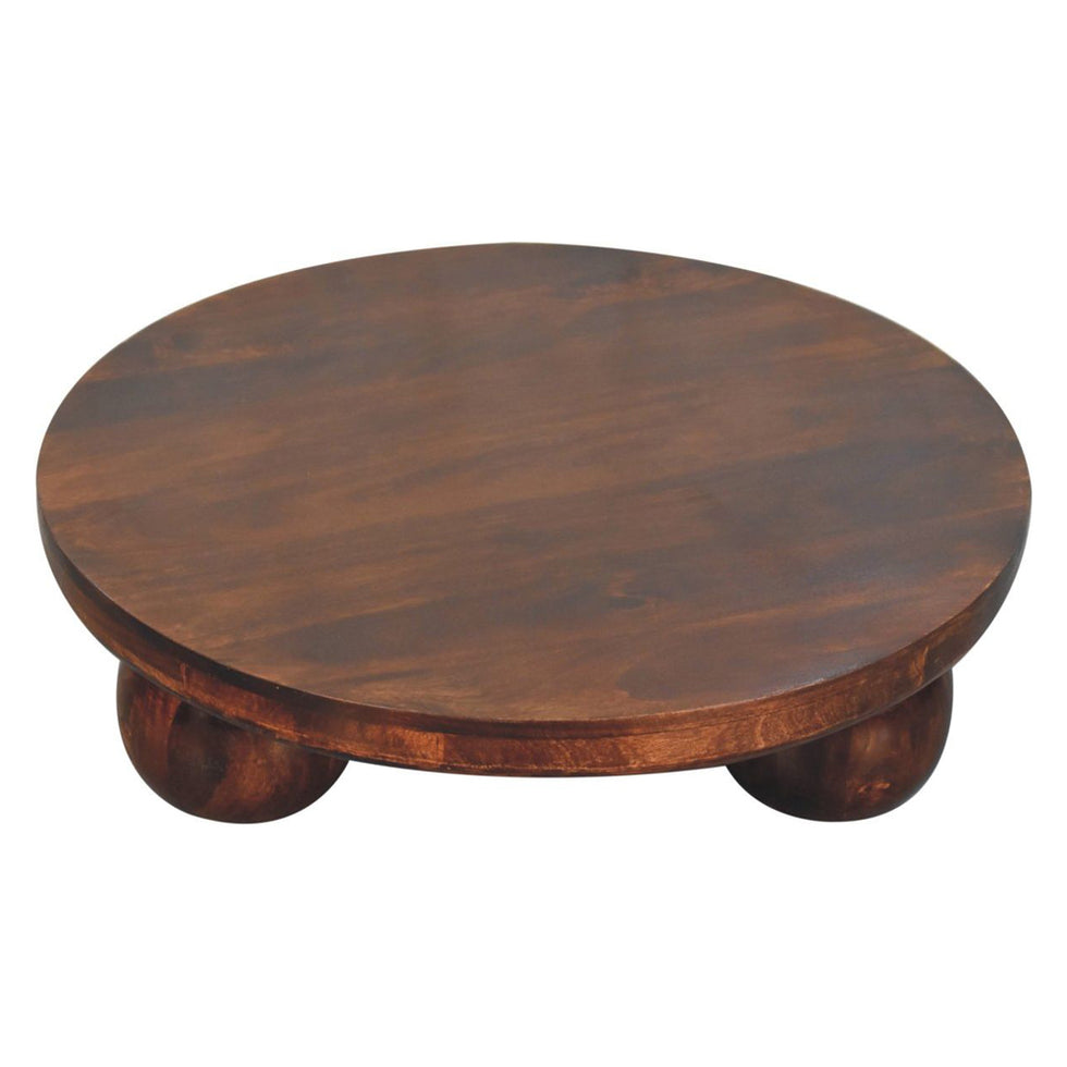 Artisan - California Walnut Central Table With Ball Feet
