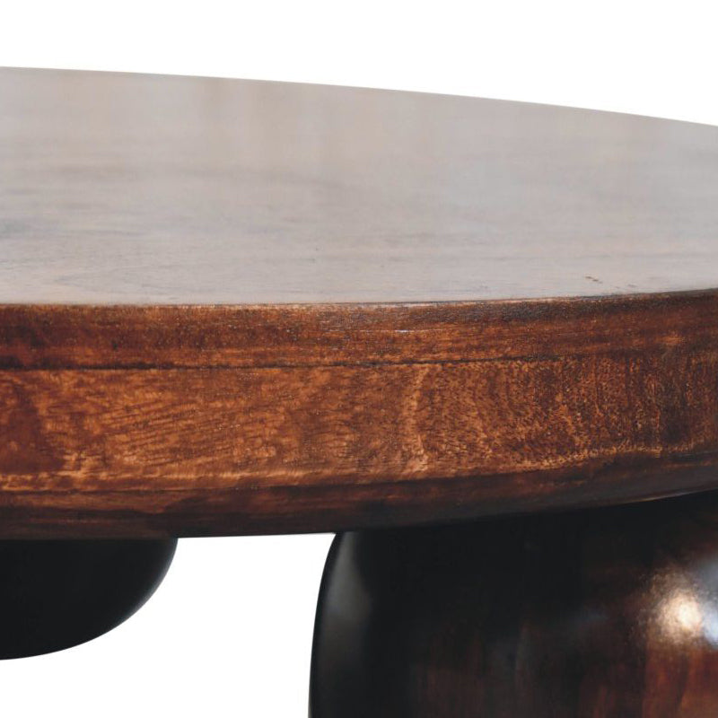 Artisan - California Walnut Central Table With Ball Feet