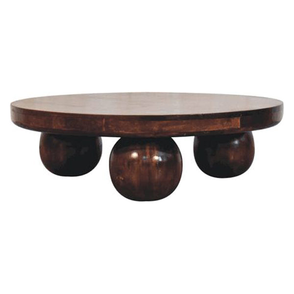 Artisan - California Walnut Central Table With Ball Feet
