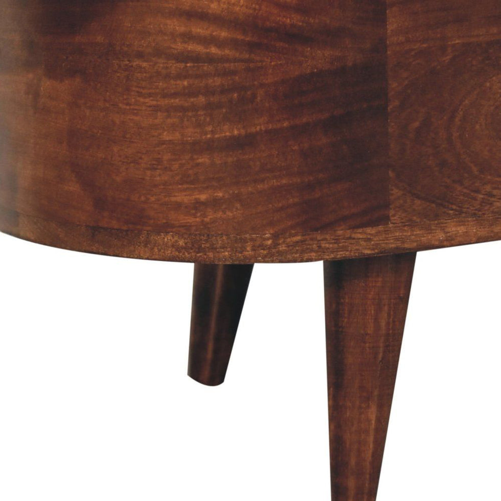 Artisan - Curved California Walnut Blanket Box