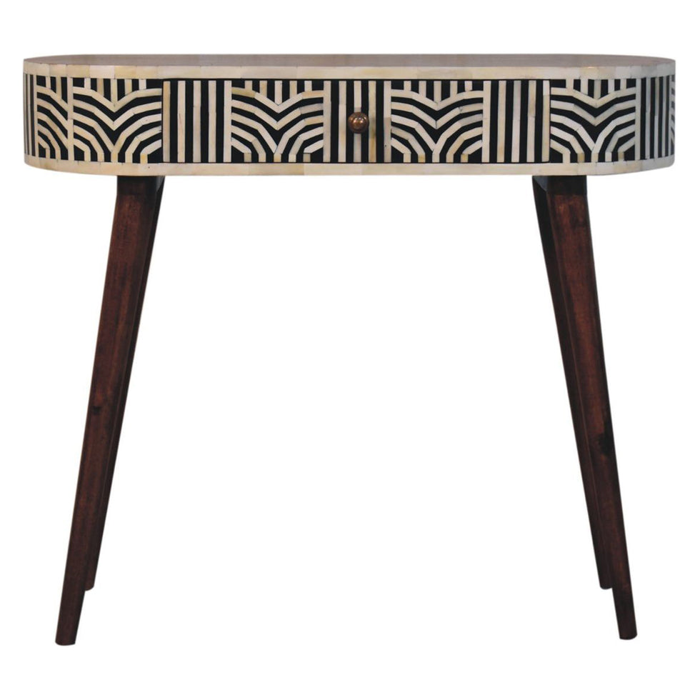 Artisan - Honey Caramel Edessa Bone Inlay Console Table