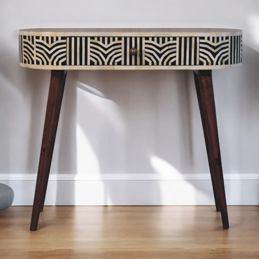 Artisan - Honey Caramel Edessa Bone Inlay Console Table