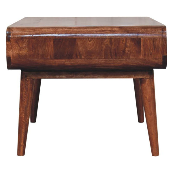 Artisan - Curved Honey Caramel Coffee Table