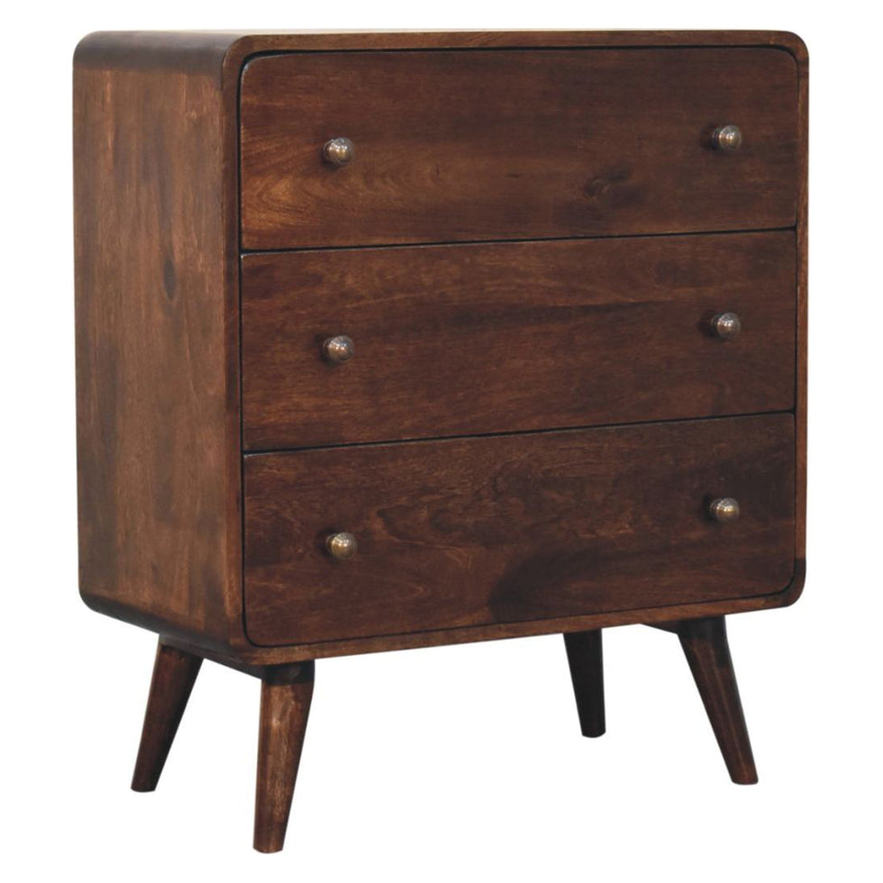 Artisan - Curved California Walnut Chest