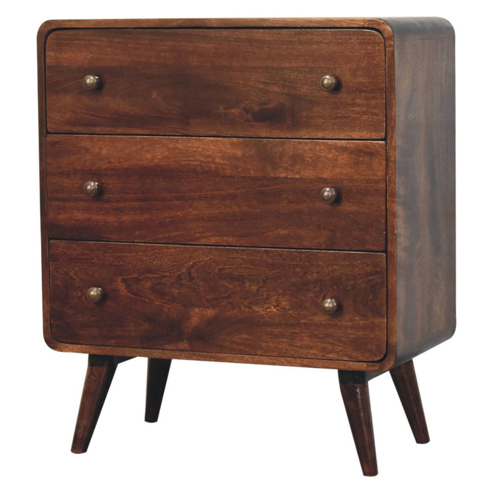 Artisan - Curved California Walnut Chest