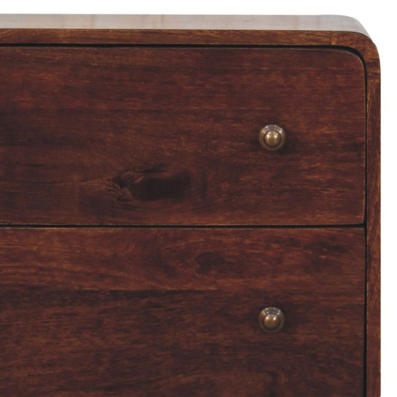Artisan - Curved California Walnut Chest