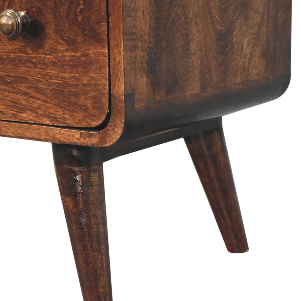 Artisan - Curved California Walnut Chest