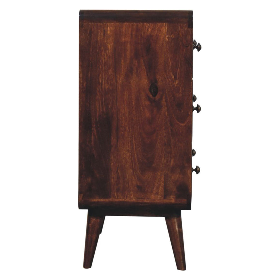 Artisan - Curved California Walnut Chest