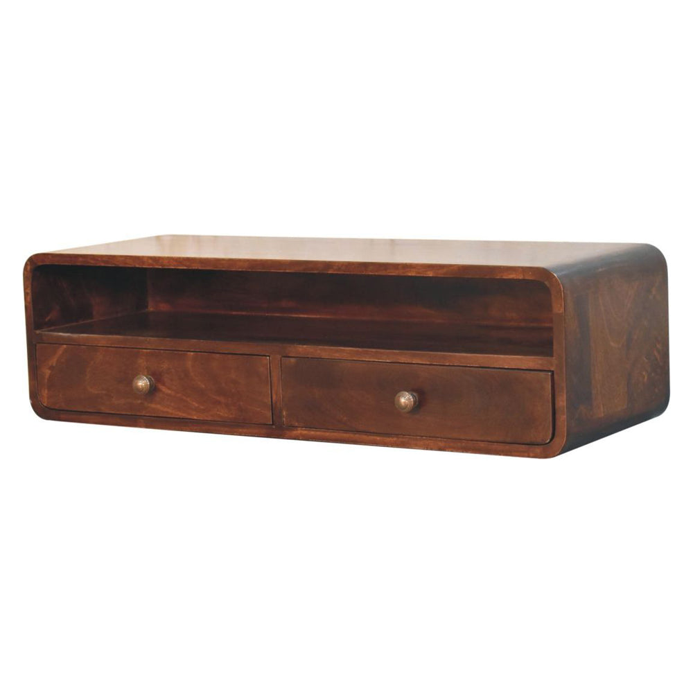 Artisan - Floating California Walnut Open Console