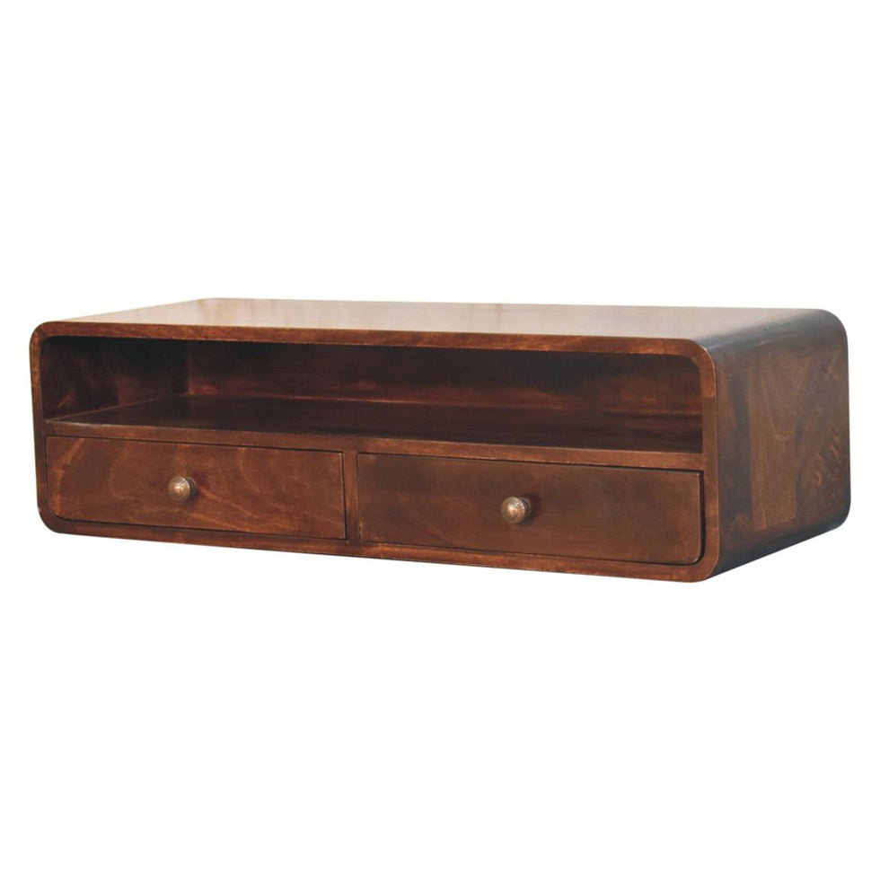 Artisan - Floating California Walnut Open Console
