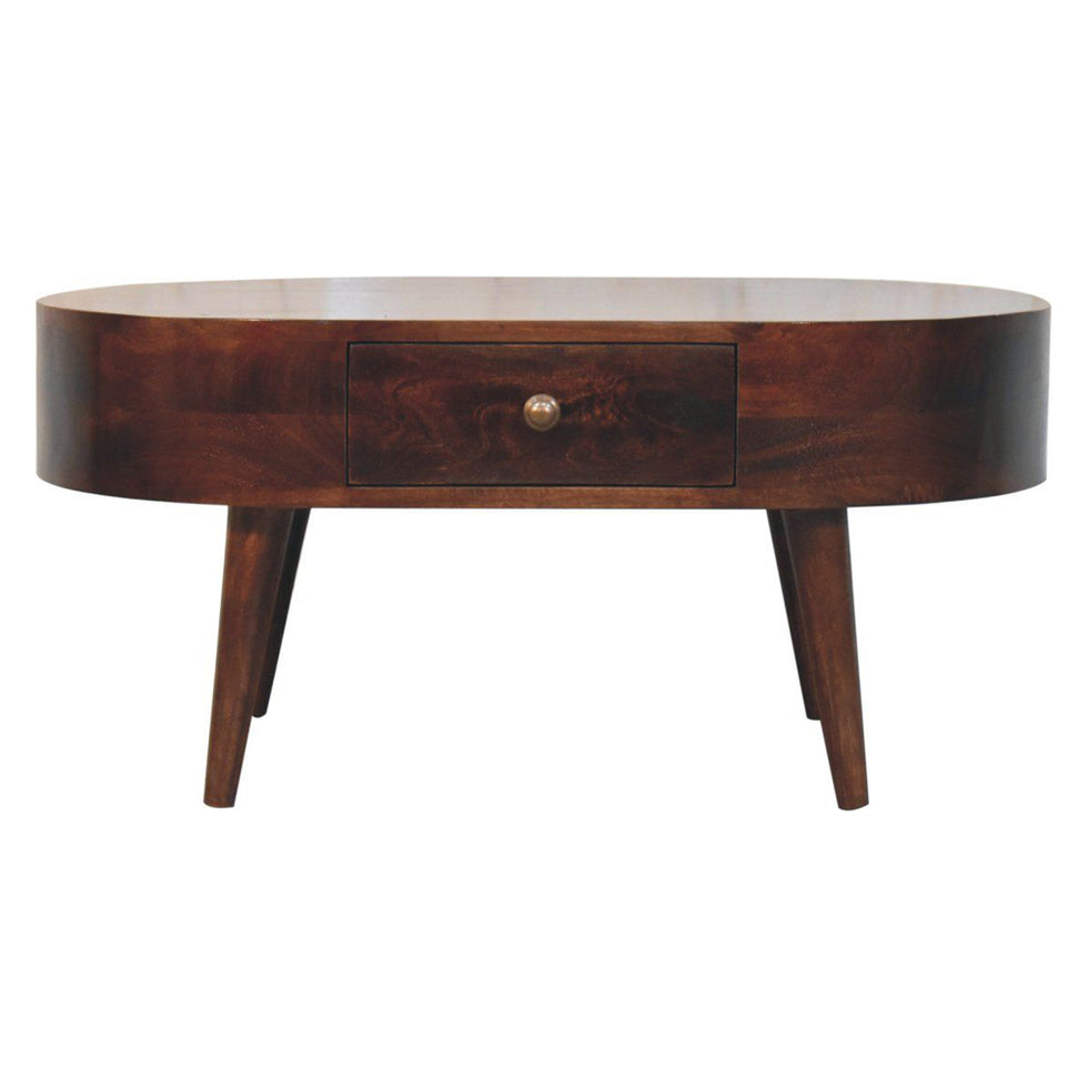 Artisan - California Walnut Rounded Coffee Table