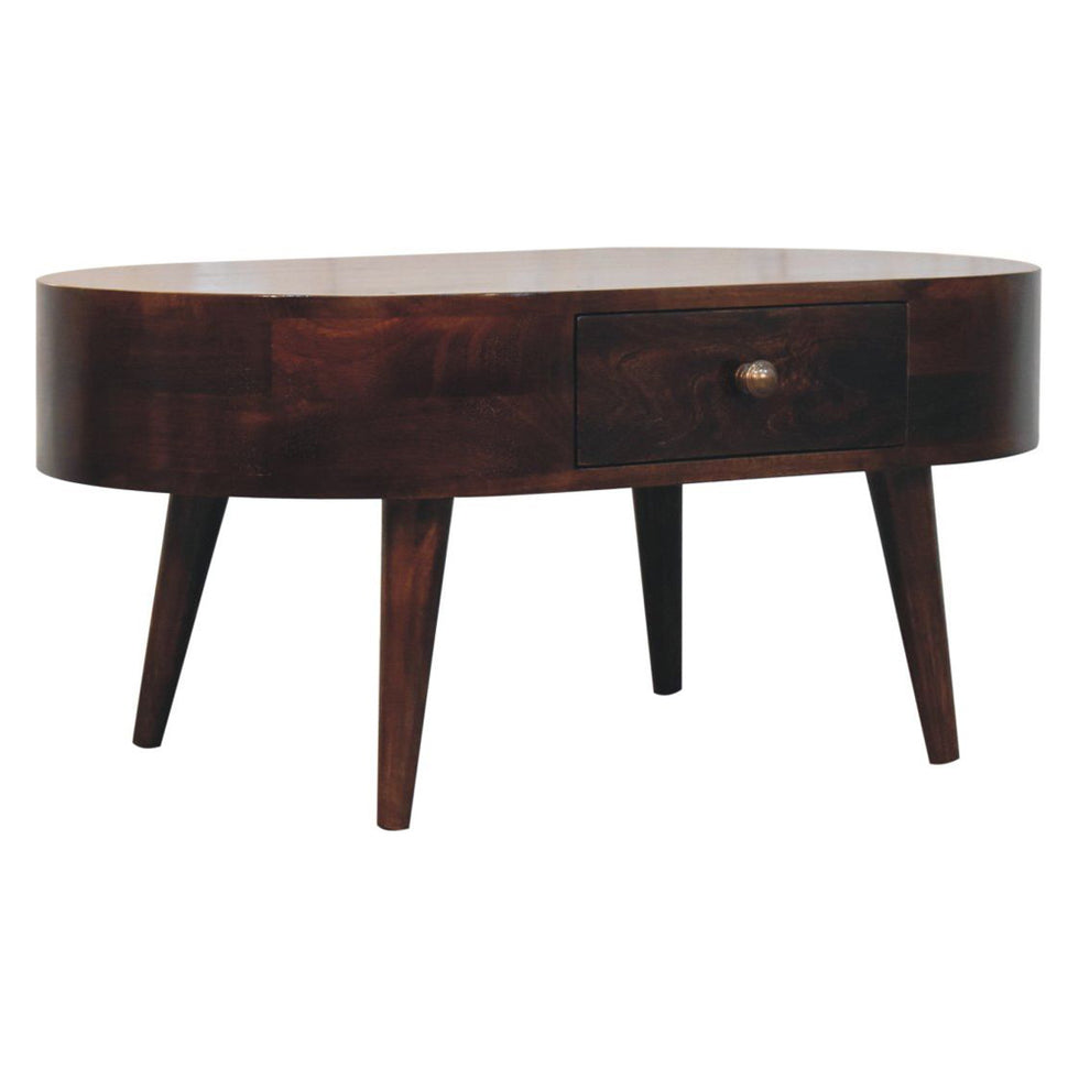 Artisan - California Walnut Rounded Coffee Table