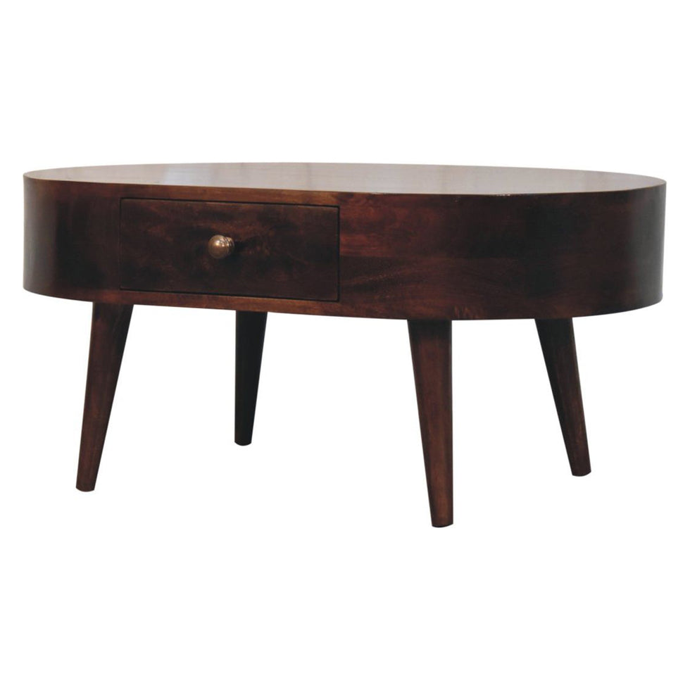 Artisan - California Walnut Rounded Coffee Table
