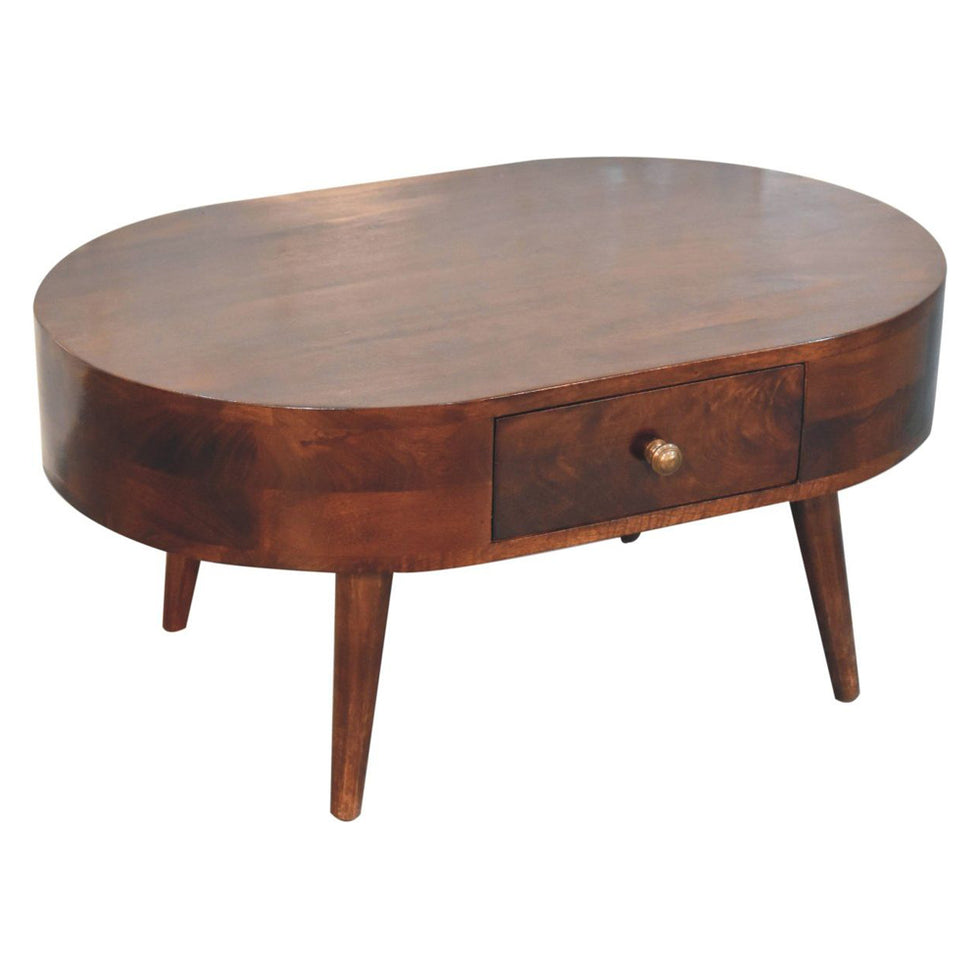 Artisan - California Walnut Rounded Coffee Table