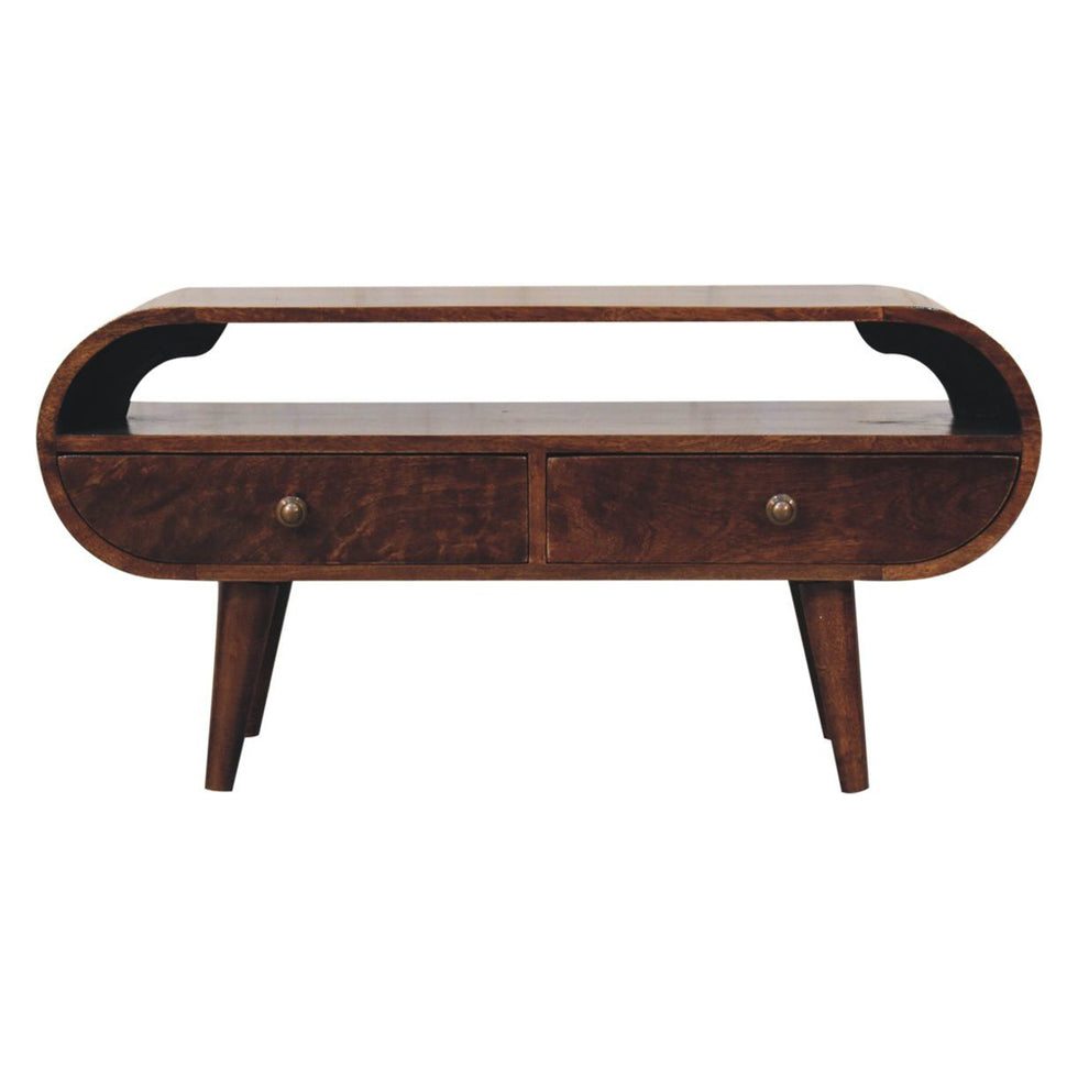 Artisan - California Walnut Circular TV Stand