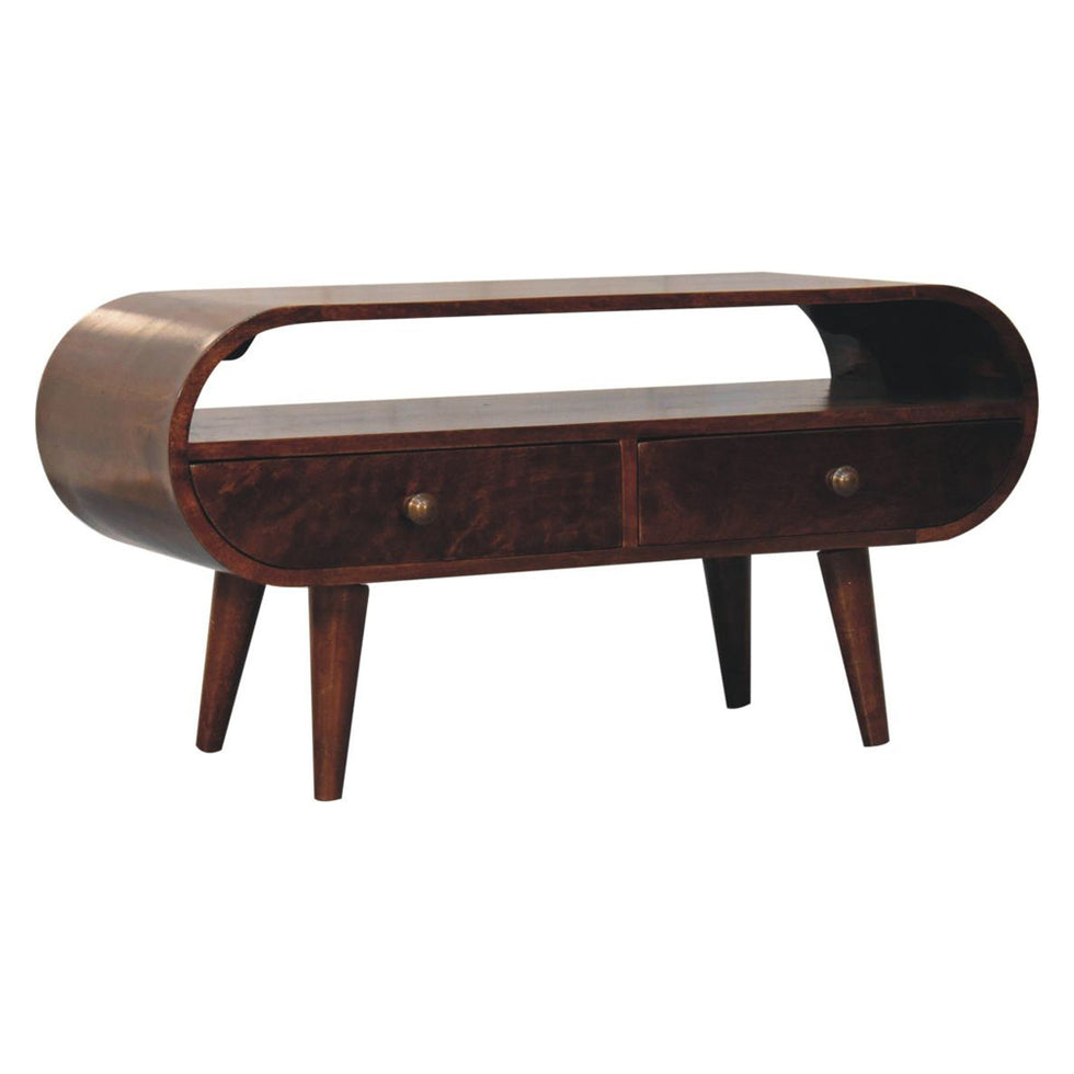 Artisan - California Walnut Circular TV Stand
