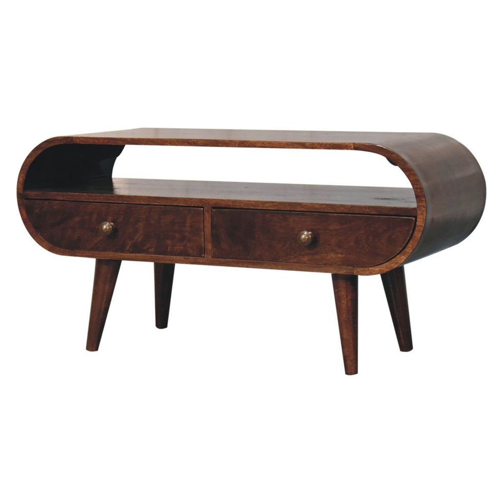 Artisan - California Walnut Circular TV Stand