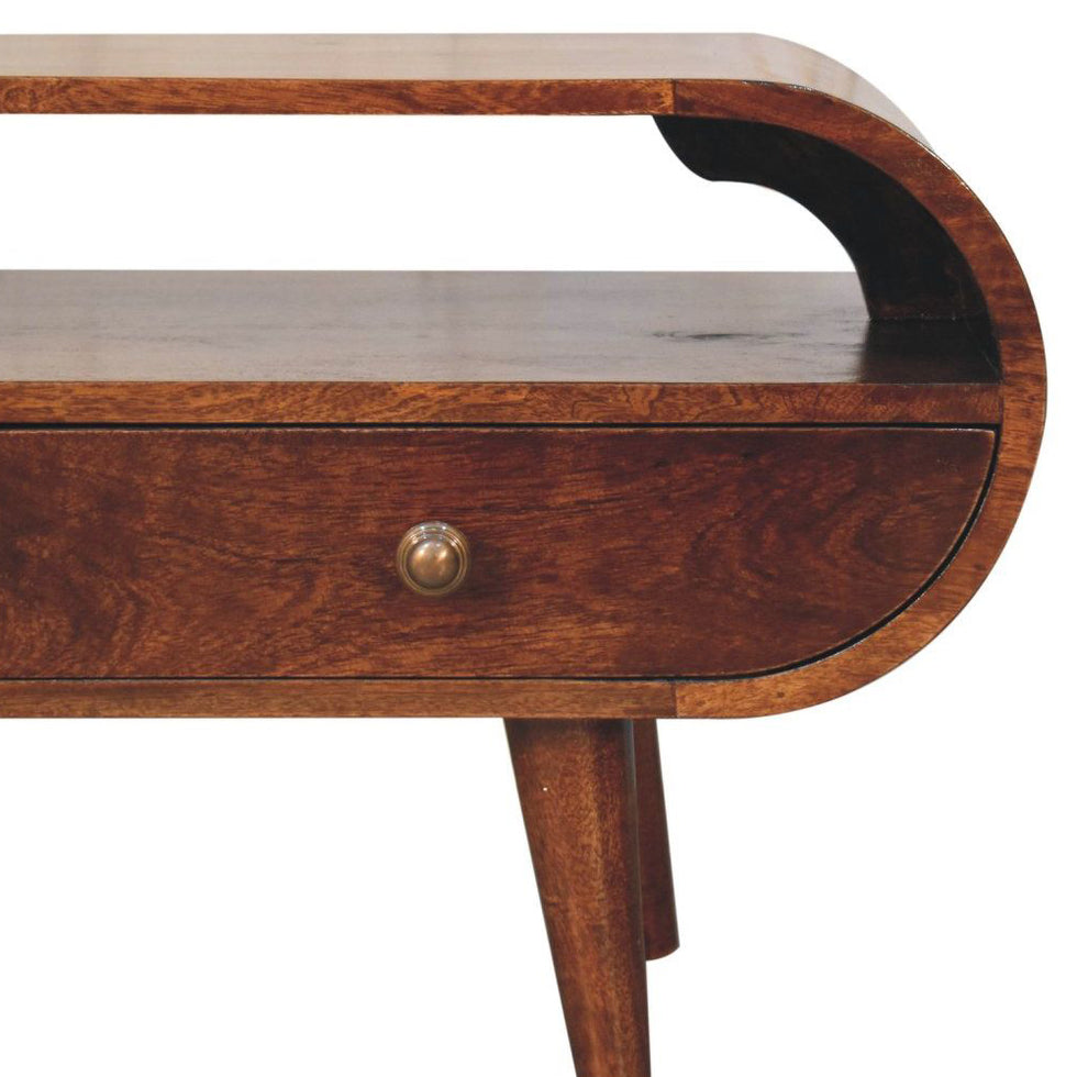 Artisan - California Walnut Circular TV Stand
