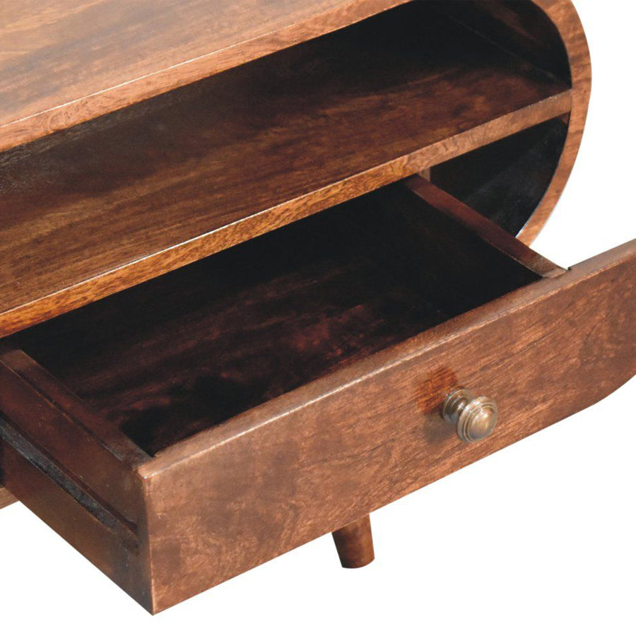 Artisan - California Walnut Circular TV Stand