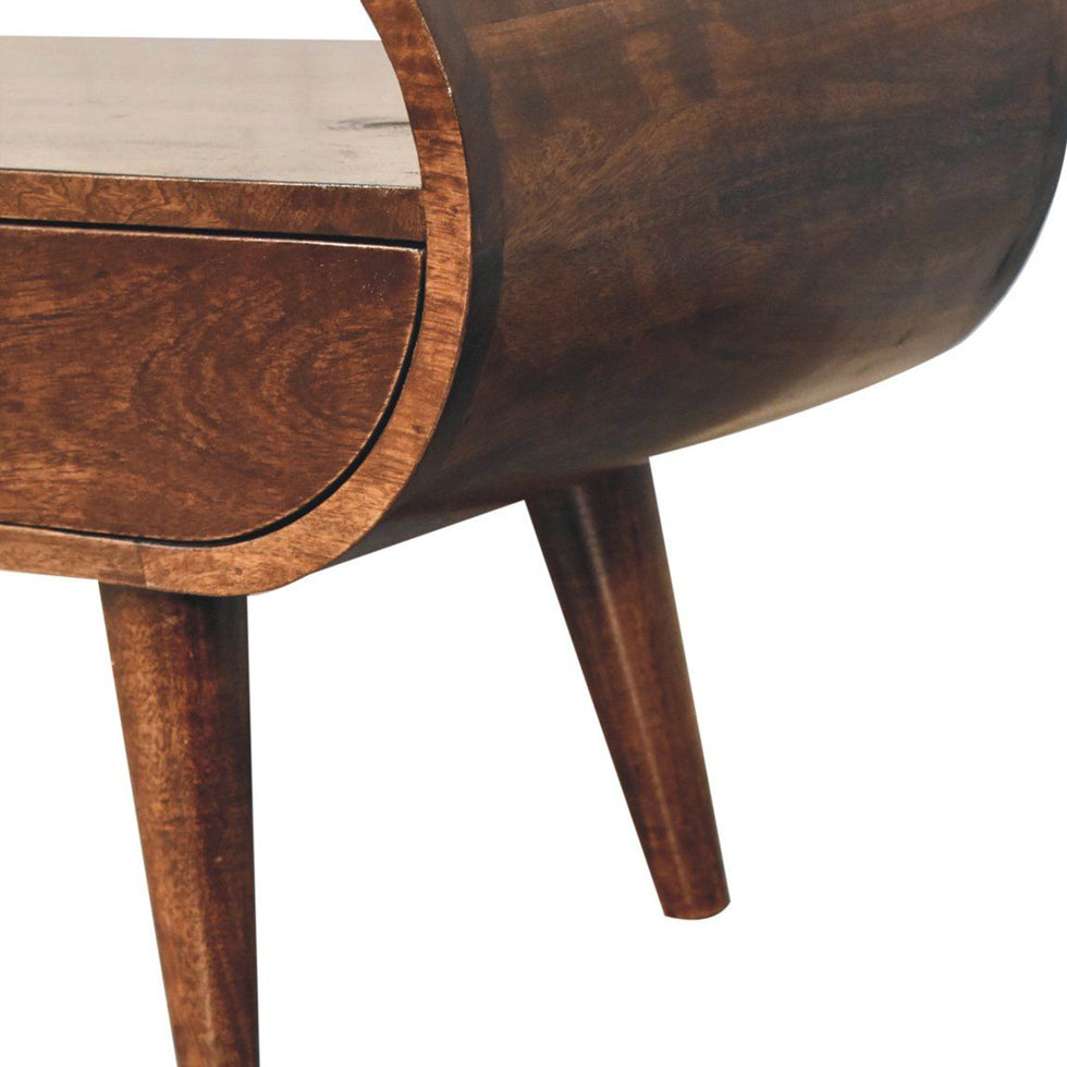 Artisan - California Walnut Circular TV Stand