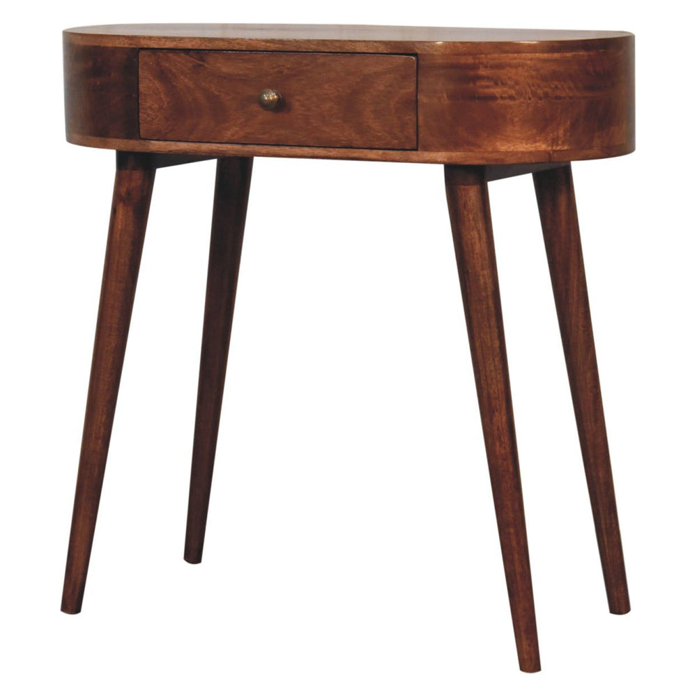 Artisan - Honey Caramel Rounded Small Console Table