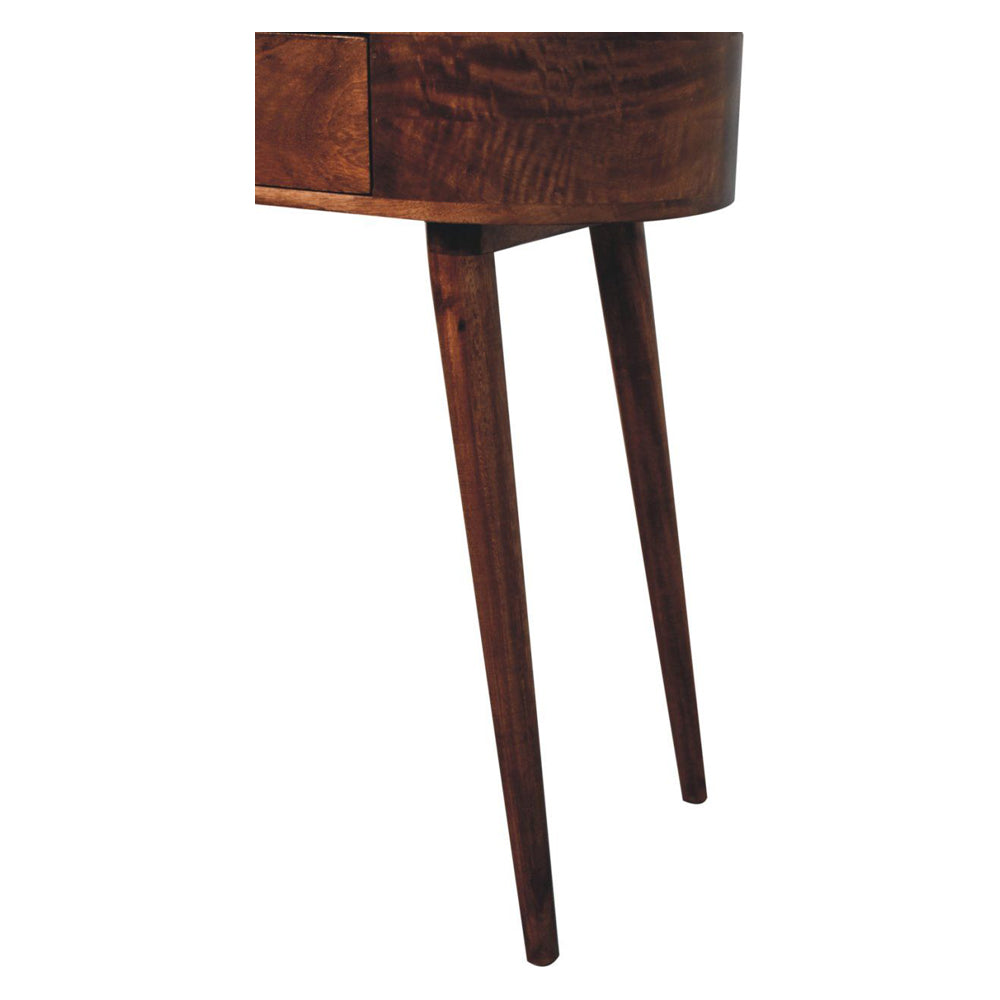 Artisan - Honey Caramel Rounded Small Console Table