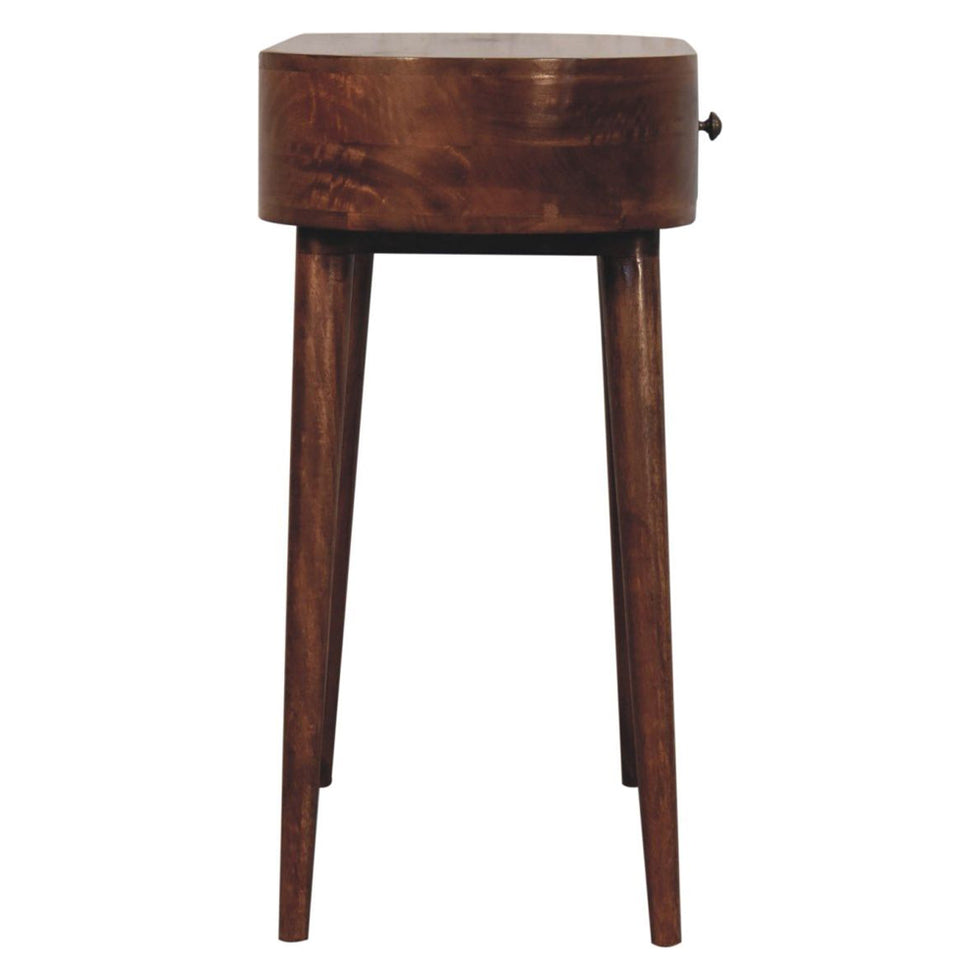 Artisan - Honey Caramel Rounded Small Console Table