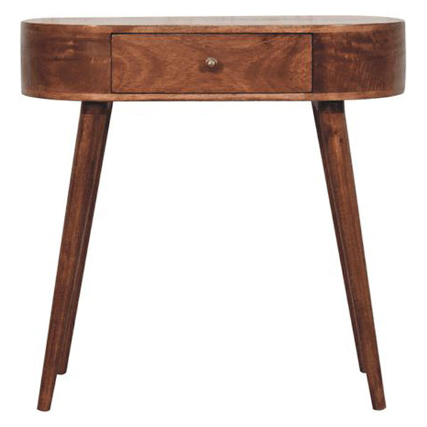Artisan - Honey Caramel Rounded Small Console Table
